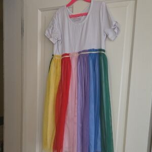 Hanna Andersson White Top with Pink Accent